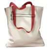 Canvas Tote with Contrasting Handles Thumbnail
