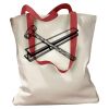 Canvas Tote with Contrasting Handles Thumbnail