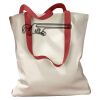 Canvas Tote with Contrasting Handles Thumbnail