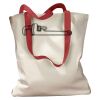 Canvas Tote with Contrasting Handles Thumbnail