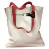 Canvas Tote with Contrasting Handles Thumbnail