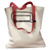 Canvas Tote with Contrasting Handles Thumbnail