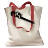 Canvas Tote with Contrasting Handles Thumbnail