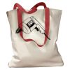 Canvas Tote with Contrasting Handles Thumbnail