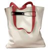 Canvas Tote with Contrasting Handles Thumbnail