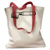Canvas Tote with Contrasting Handles Thumbnail