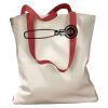 Canvas Tote with Contrasting Handles Thumbnail