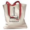Canvas Tote with Contrasting Handles Thumbnail