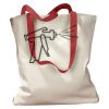Canvas Tote with Contrasting Handles Thumbnail