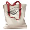 Canvas Tote with Contrasting Handles Thumbnail