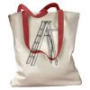 Canvas Tote with Contrasting Handles Thumbnail