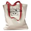 Canvas Tote with Contrasting Handles Thumbnail