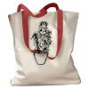 Canvas Tote with Contrasting Handles Thumbnail
