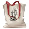 Canvas Tote with Contrasting Handles Thumbnail