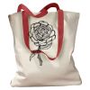 Canvas Tote with Contrasting Handles Thumbnail