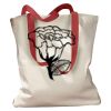 Canvas Tote with Contrasting Handles Thumbnail