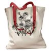 Canvas Tote with Contrasting Handles Thumbnail