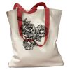 Canvas Tote with Contrasting Handles Thumbnail