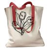 Canvas Tote with Contrasting Handles Thumbnail