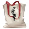 Canvas Tote with Contrasting Handles Thumbnail