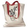Canvas Tote with Contrasting Handles Thumbnail