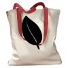 Canvas Tote with Contrasting Handles Thumbnail