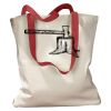 Canvas Tote with Contrasting Handles Thumbnail