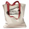 Canvas Tote with Contrasting Handles Thumbnail