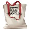 Canvas Tote with Contrasting Handles Thumbnail