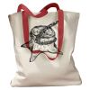 Canvas Tote with Contrasting Handles Thumbnail