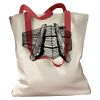 Canvas Tote with Contrasting Handles Thumbnail