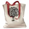 Canvas Tote with Contrasting Handles Thumbnail