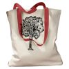 Canvas Tote with Contrasting Handles Thumbnail