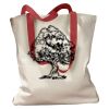 Canvas Tote with Contrasting Handles Thumbnail