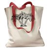 Canvas Tote with Contrasting Handles Thumbnail