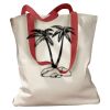 Canvas Tote with Contrasting Handles Thumbnail