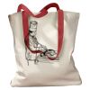 Canvas Tote with Contrasting Handles Thumbnail