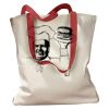 Canvas Tote with Contrasting Handles Thumbnail