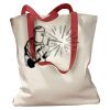 Canvas Tote with Contrasting Handles Thumbnail