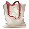 Canvas Tote with Contrasting Handles Thumbnail