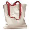 Canvas Tote with Contrasting Handles Thumbnail