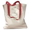 Canvas Tote with Contrasting Handles Thumbnail