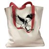 Canvas Tote with Contrasting Handles Thumbnail