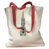Canvas Tote with Contrasting Handles Thumbnail