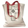 Canvas Tote with Contrasting Handles Thumbnail