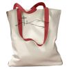 Canvas Tote with Contrasting Handles Thumbnail
