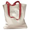 Canvas Tote with Contrasting Handles Thumbnail