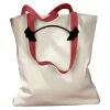 Canvas Tote with Contrasting Handles Thumbnail