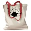 Canvas Tote with Contrasting Handles Thumbnail