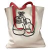 Canvas Tote with Contrasting Handles Thumbnail